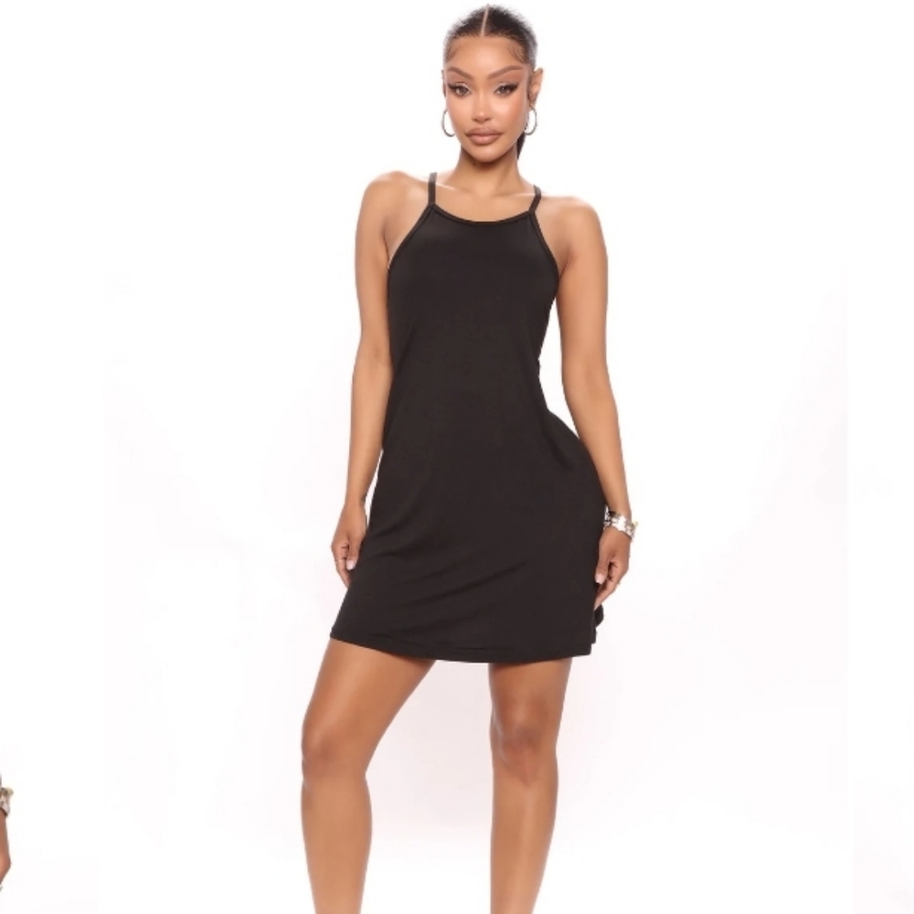 Little black dress.